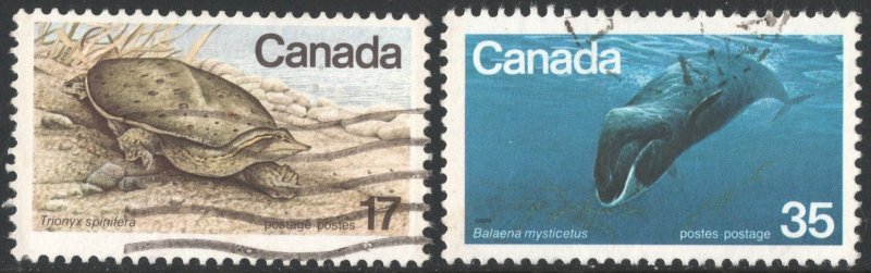 Canada SC#813-814 17¢-35¢ Endangered Wildlife: 3rd Series (1979) Used