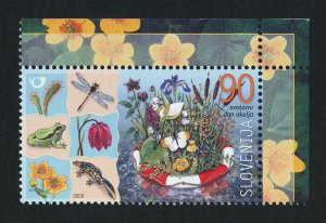 Slovenia 423 MNH World Environment Day, Flowers, Insects, Frog