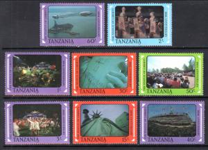 Tanzania 395a-395h Statue of Liberty MNH VF