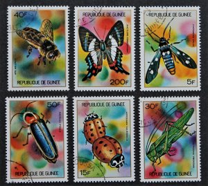 Guinea 636-641 Used Butterfly CTO Set of 8