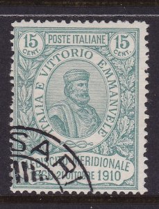 Italy Scott 118, 1910 10c Garibaldi Fine Used. Scott $180