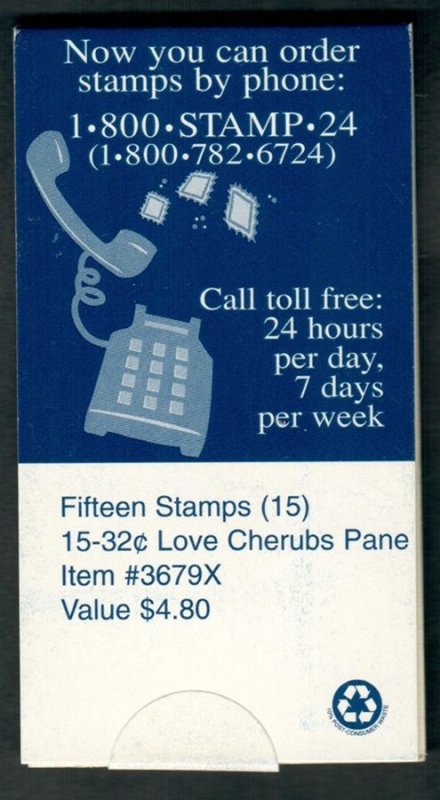 BK244 Cherub Love MNH Makeshift Booklet