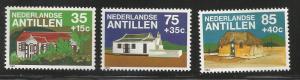NETHERLANDS ANTILLES B203-B205, TRADITIONAL HOMES IN SABA, ARUBA, CURACAO, C/...