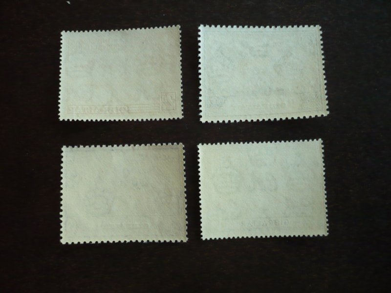 Stamps - Gibraltar - Scott# 123-126 - Mint Never Hinged Set of 4 Stamps