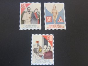 Liechtenstein 1988 Sc 895-97 set MNH