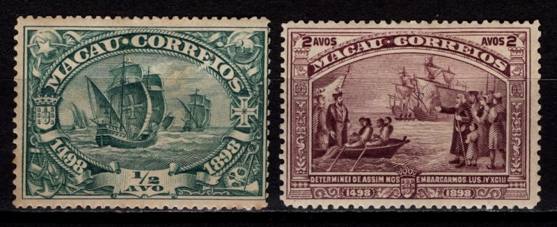 Macau 1898 Vasco da Gama, ½a & 2a [Unused]