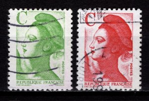 France 1990 Liberty Definitives Inscr. ‘C’, Set [Used]