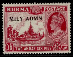 BURMA GVI SG42, 2a 6p claret, NH MINT.