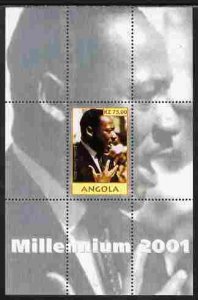 ANGOLA - 2001 - Millenium, Martin Luther King-Perf Min Sheet-M N H-Private Issue