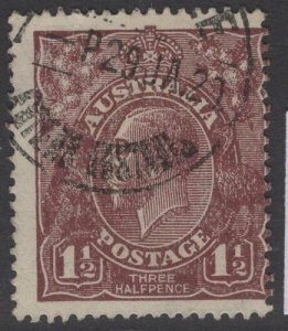 AUSTRALIA SG52 1919 1½d RED-BROWN USED 