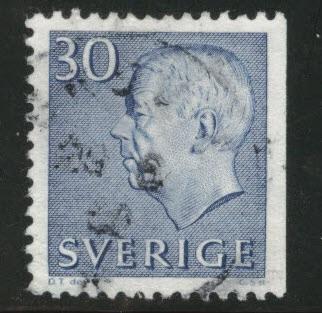 SWEDEN Gustaf VI stamp Scott 584 used stamp