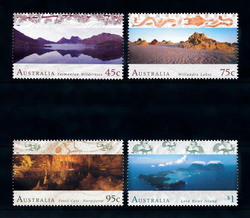 [73532] Australia 1996 Unesco Caves Snake Birds  MNH