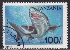 Tanzania 1140 Prisiophorus Cirratus Shark 1993