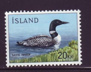 Iceland Sc 388 1967 Common Loon stamp NH