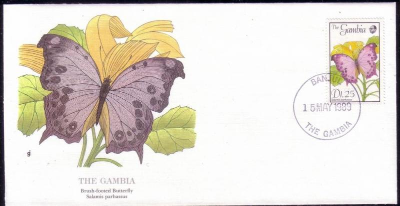 Gambia FDC SC# 839 Brush Footed Butterfly L168