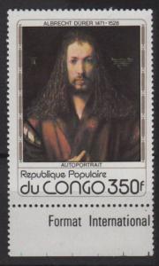 Congo, People's Rep 1978 - Scott  477 MH - 350fr, Durer