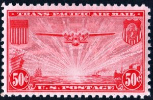 SC#C22 50¢ China Clipper (1937) MNH