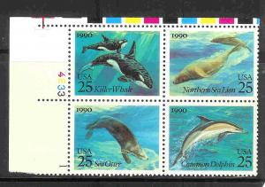 SC# 2508-11 Plate block of 4 mvfnhog 1990