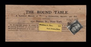 MOMEN: US STAMPS #85B Z GRILL USED ON NEWSPAPER WRAPPER RARE LOT #91688