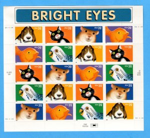 3230-34 Bright Eyes Sheet  MNH