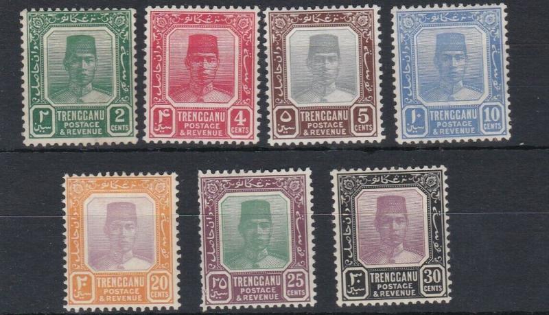 TRENGGANU  1921 - 41   VARIOUS VALUES TO 30C    MH  