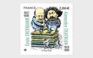 2022 France Writers Erckmann & Chatrian (Scott 6228) MNH