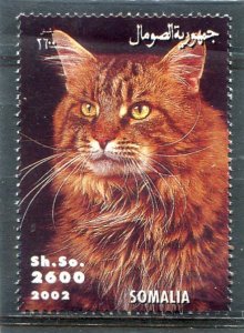 Somalia 2002 DOMESTIC CAT 1 value Perforated Mint (NH)