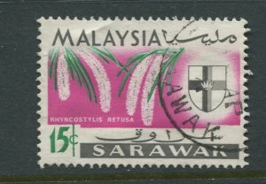 STAMP STATION PERTH Sarawak #233 Orchid Type Used 1965