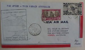 NEW CALEDONA FLIGHT 1947 B/S AUSTRALIA