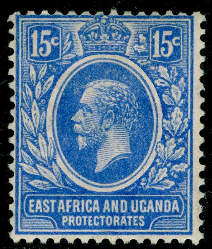 EAST AFRICA and UGANDA SG70, 15c brt blue, M MINT. Cat £11.