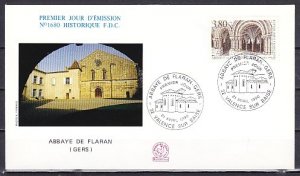 France, Scott cat. 2214. Flaran Abbey issue. First day cover.