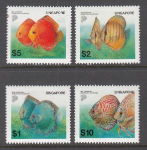 Singapore 1018-1021 Fish MNH VF