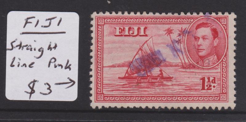 Fiji Sc#132a Used Straight Line Postmark