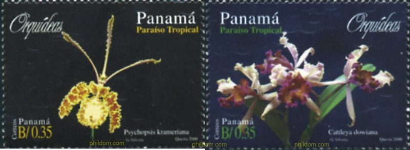 160900 MNH PANAMA 2000 ORQUIDEAS