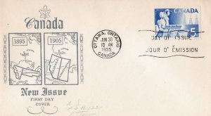 Canada 1955 Sc#355 ALBERTA & SASKATCHEWAN FDC