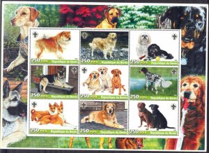 Benin 2003 Dogs Scouting Scouts Sheet MNH