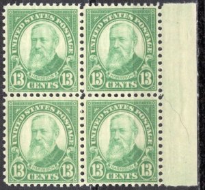 SCOTT 694  BLOCK OF 4  MINT NEVER HINGED  SHERWOOD STAMP  A3