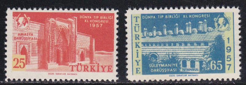 Turkey # 1251-1252, World Medical Assoc., Mint NH