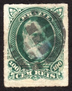 1877, Brazil 100R, Used, Sc 72