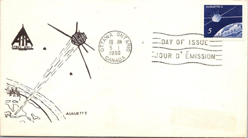 Canada 1966 FDC - Alouette - Ottawa, Ont - J8979