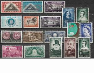 COLLECTION LOT OF 18 SOUTH AFRICA STAMPS MH