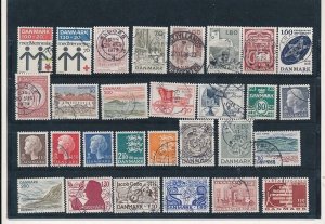 D376255 Denmark Nice selection of VFU Used stamps