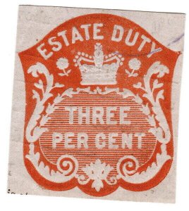 (I.B) Edward VII Revenue : Estate Duty 3%