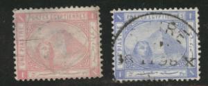 EGYPT Scott 36-37 Used stamps 