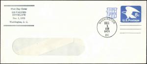 US FDC #U566 Bill Bayles Cachet Washington, DC  Legal Size with Window