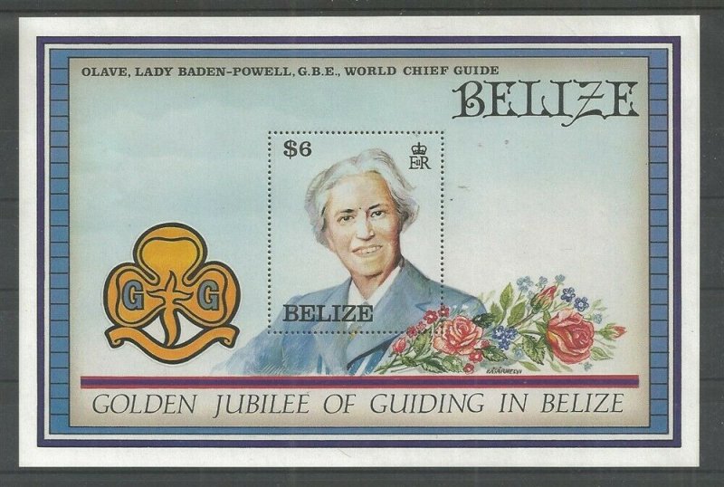 1987 Belize Girl Guides Lady BadenPowell SS