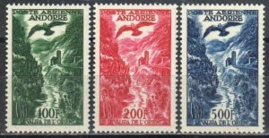 Andorra, French Stamp C2-C4  - East Branch of Valira river