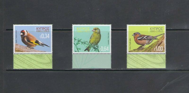 CYPRUS: NEW ISSUE /**Beautiful B I R D S  ***/ Set of 3 / MNH.