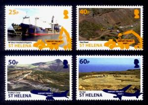 St. Helena Sc# 1081-4 MNH Airport Project