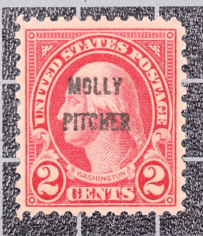 Scott 646 2 Cents Washington Molly Pitcher Overprint MNH Nice Stamp SCV - $1.60